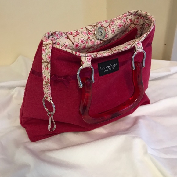 Red cloth purse from Brown Bag Couture - Picture 5 of 6